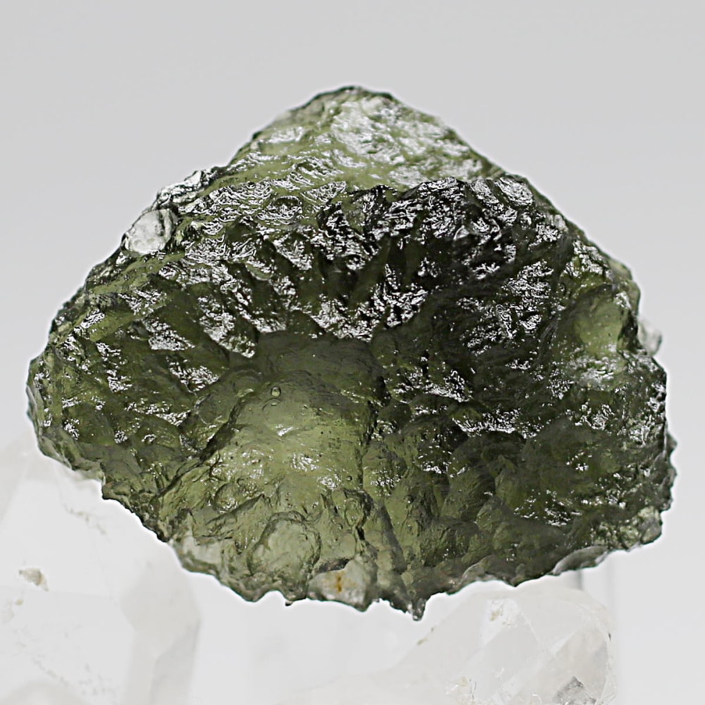 高品質+・チェコ共和国産]天然モルダバイト原石（9.5g）(MOLDH