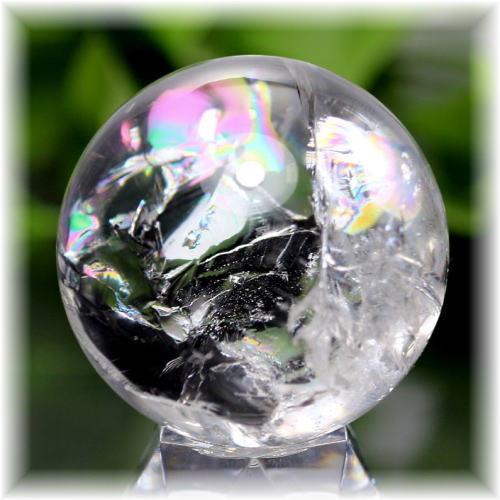 水晶 ブラジル産 丸玉 スフィア 1 クリスタル 天然石 パワーストーン 虹
